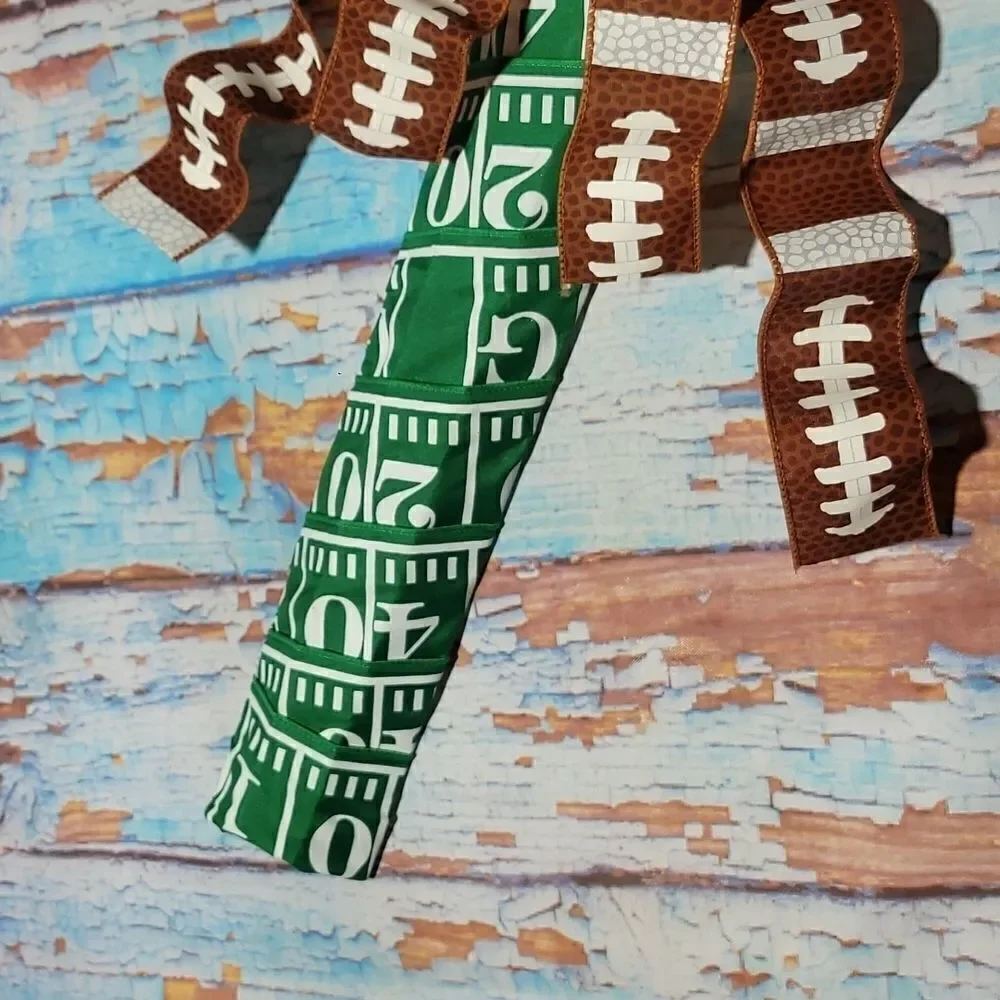 Football Candy Cane Wreath Winter Christmas Wreath